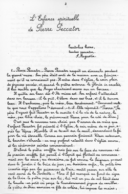 Cahier de Georges Duret